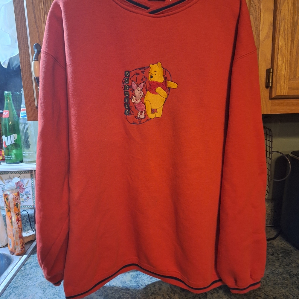 [[Pooh]] Red Winnie The Pooh Sweater - image 2